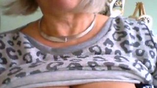 Granny's Big Tits on Webcam