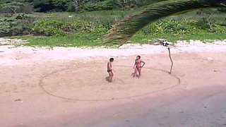 Hot Twinks Wrestle Naked In The Sand