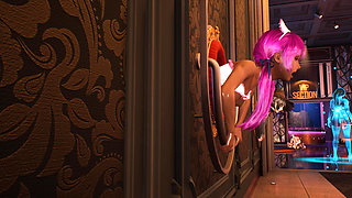 Nurse doing her public service