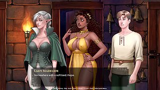 Anime adventure with big boobs and joystick action