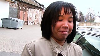 Chinese milf persuaded to do a solo casting