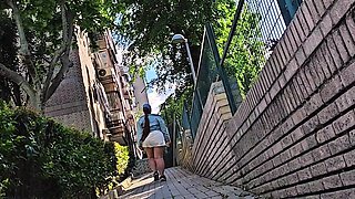 My Stepbrother's Wife Asks Me to Help Her Enjoy Her Fantasy of Masturbating in Public and Giving Me Squirts After My Visit.