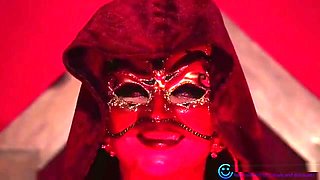 Masked Mistress Fucked In Leather