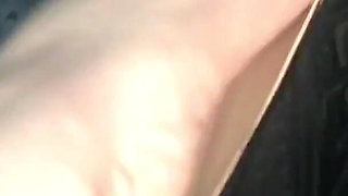 Girlfriend Pumps Gas and Brake Pedals at the Park