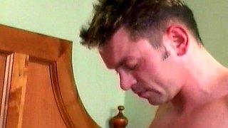 Brunette French Bitch Fucks Two Bisexual Dudes with Strapon