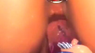 The Stepson Was Watching His Stepmother Caressing Herself with a Toy and She Noticed Him and Decided to Have