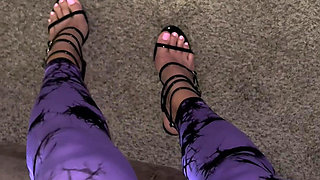 Leggings & Heels POV by Ivys Feet