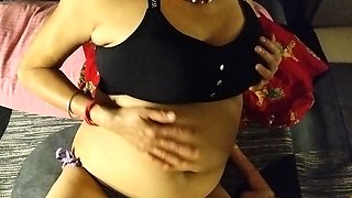 Sexy Lady Smoking Cigarette and Foreplay Her Sexual Part Boobs Nipple