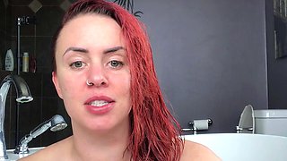 Great Big Boobs On Masturbating Redhead