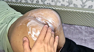 Milky Sissy at 18 Years Old Gets Fucked in a Tight Asshole Anointed with Cream for Moisture!