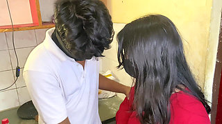 Excited Indian Sister-in-law's Hard by Brother-in-law in Kitchen