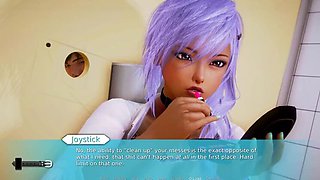 Waifu Academy Part 72 - Her OnlyFans Career Begins - Big Tits Young MILF Hentai Role Play