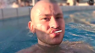 LET ́S FUCK!" - Busty Latina Sucked & Tit Fucked Me In Thermal Bath of Budapest