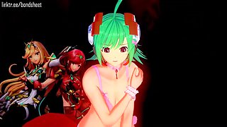 Gunvolt's Lola Finds Herself in a Mixed Gangbang After Getting Invited to Smash Bros