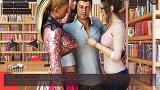 Two Hot Collage Girl In Public Library - 3d Hentai Animated Porn With Sound - Living With Temptation With Car Toon And Hentai 3d