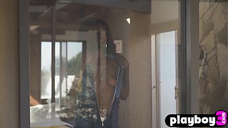 Black and arousing Victoria Antoinette posing