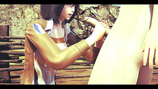 On Titans Hentai - Mikasa Do a Handjob with Cum in Her Face and Uses a Dildo - Manga Anime Japanese Asian Game Porn