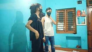 Room Owner Bhaiya Fucked Two Rental Girls in Oyo XXX Video, Indian Step Sister in Low Fucking with Jija Hindi Audio