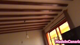 Super sexy girl Mara Swan with perfect tits gives me a nice handjob and then proceeds to ride my cock restlessly