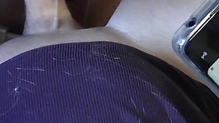 MILF with Perfect Body in Pantyhose and Heels Gives a Fantastic Blowjob POV with Cum Swallowing
