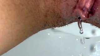 Unshaven Pussy Pissing Compilation! POV! Close up!