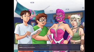 Busty stepsister gets wild in the summertime saga