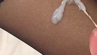 Compilation of Amateur Cumshots on Pussy, Legs in Pantyhose, Ass. Close-up