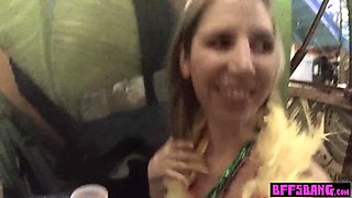 Mardi gras sluts flash and nail by BIG BLACK DICK strangers