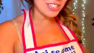 Big Tit Latina Gets Fucked In The Kitchen