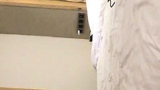 Hot black teen dressing up on hidden cam