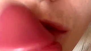 POV Blowjob Squirting Dildo with Facial Skinny Fit Blonde