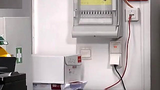 Caught by the Boss - as Punishment She Has to Blow Hard