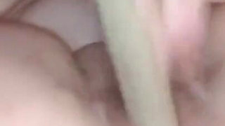 Anal play and prolapse in black pantyhose