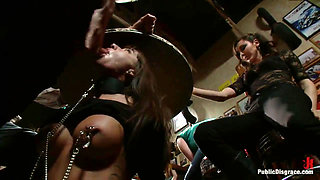 Gia Dimarco Gets Double Penetrated at a Bar