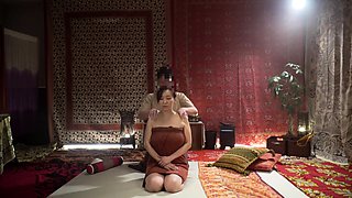 Asian bukkake fetish slut fingered and toyed