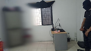 My stepsister cleans my room and then leaves. I masturbate while fantasizing about her.