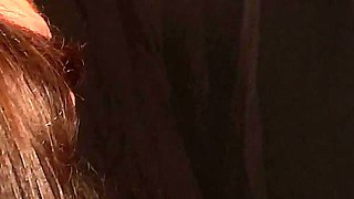 SubmissiveMiss kneels naked and blindfolded and sucks cock and rims till she gets a facial