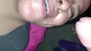 Maid Was Cleaning the House and I Made Her Suck My Cock and Fuck Her Tight Pussy