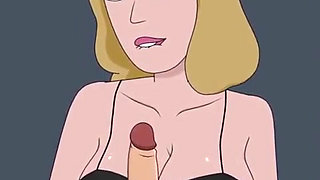 Rick and Morty - a Way Back Home - Sex Scene Only - Part 47 Beth Handjob by Loveskysanx