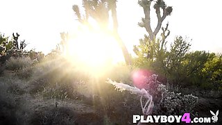 Big natural tits MILF exposed hot inked body after hot outdoor striptease