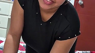 I Buy the Cleaning Lady Something to Eat and in Gratitude She Shows Me Her Big Tits with Milk.