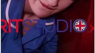 Petite Redhead Nurse Gets Her Tight Little Pussy Gets Eaten Before Sucking Her Patients Hard Cock