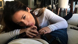 POV Blowjob Teen Girl Brunette Compilation