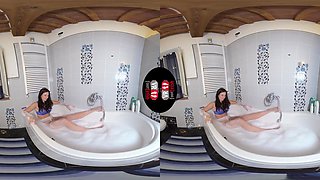 Insanely Sexy Lilian Takes A Bath With Her Nylons On; Leg and Foot Fetish Virtual Reality Solo