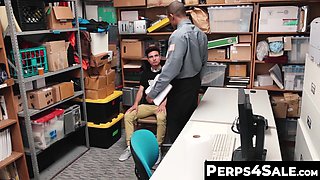 Skinny Twink suspect rimmed and drilled hard by BBC officer