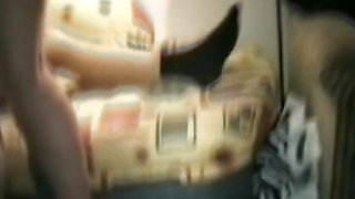 Busty blonde German maid eats cum after hot fuck with the boss