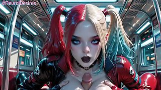 Naughty Little Harley Quinn AI Undresses for Hardcore Crime Spree
