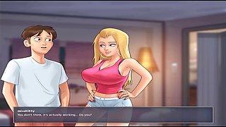 Hilarious adult video with a sultry maid moaning during a summertime saga