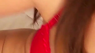 Young Asian Gets Excited in the Bedroom Touching Her Pussy