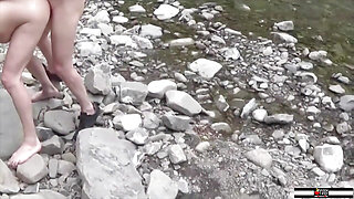 Lena Gets Fucked And Ass Fucked At The River